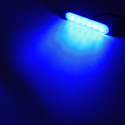 Feux de pénétration 6 LED Bleu